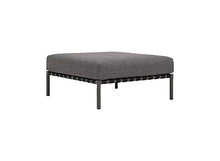 Meubletmoi - Pouf modulare da giardino, in alluminio, grigio antracite, con cuscino, Summer 1592