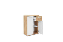 FINORI Comò, Legno ingegnerizzato, Artisan/Bianco, B/H/T: 60 x 85 x 35 cm