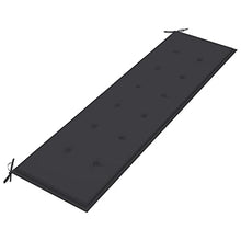 vidaXL Panca da Giardino con Cuscino Antracite 175 cm Legno di Teak