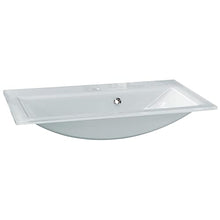 FACKELMANN Kara - Set di mobili da bagno, 3 pezzi, 80 cm, con mobiletto sottolavello, lavabo in vetro e armadietto a LED