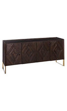 DENZZO - Cassettiera in legno riciclato, colore: Marrone Woodland
