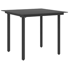 vidaXL Set da Pranzo da Giardino 5 pz in Rattan PVC Nero