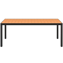 vidaXL Set da Pranzo da Giardino 7 pz in Rattan PVC Nero e Marrone