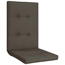 vidaXL Cuscini per Sedie da Giardino 2 pz Antracite 120x50x5 cm