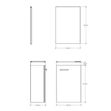 24010555 Baikal - Mobile con lavabo e Specchio Toilette, Legno di Rovere Grigio