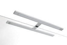 tft Mobile Bagno Sospeso 90 cm Lavabo Specchio e Lampada a LED Belsk 2 Bianco e Cemento