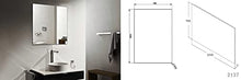 Composizione di mobili Vision 1000 bianco opaco - specchio e lavabo da appoggio a scelta