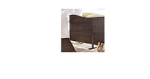 Pureday Protezione visiva da Rattan Artificiale, Marrone Onda - Kunstrattan