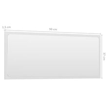 vidaXL Set Mobili da Bagno 2 pz Bianco Lucido in Legno Multistrato