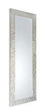 MO.WA Specchio Parete Moderno 50x145, Specchiera Argento, Specchio lungo Muro Parete - Made in Italy.