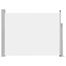 vidaXL Tenda da Sole Laterale Retrattile per Patio Privacy Automatica Schermo Parasole Frangivento 170x500 cm in Tessuto PU Crema Telaio in Ferro