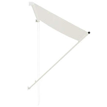 VidaXL - Tenda da sole retrattile, 100 x 150 cm, colore: Crema