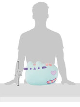 Pusheen Verde Menta Cuscino, Poliestere, Grey, 9 x 35 x 27 cm
