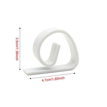 ERUMID - Set di 8 mollette per tovaglia, in plastica, colore: Bianco