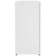 Cikonielf - Mobiletto moderno con cassetti e scaffali, 120 x 35,5 x 75 cm, con cassettiera, colore: Bianco