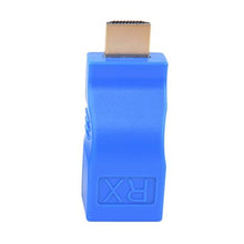 ASFD Extender Compatibile con HDMI 1080P Rj45 Port LAN Network Extension Fino a 30M 1080P Blue