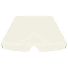 OUSEE Baldacchino per Dondolo Giardino Crema 226x186 cm 270 g/m2