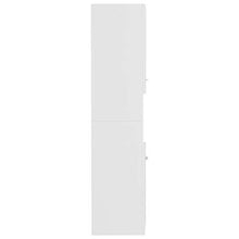 vidaXL Armadio da Bagno Bianco 30x30x130 cm in Truciolato