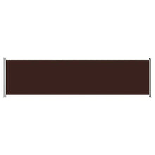 Tidyard Tenda Laterale Retrattile per Patio,Resistente ai Raggi UV e all'Acqua,600x160 cm Marrone