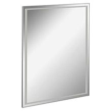 FACKELMANN - Set di mobili da bagno stretti e lucidi, 3 pezzi, Milano, WC con mobiletto sottolavabo da 55 cm e specchio da bagno a LED