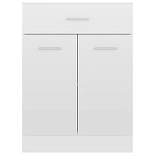 vidaXL Armadio con Cassetto Bianco Lucido 60x46x81,5 cm in Truciolato
