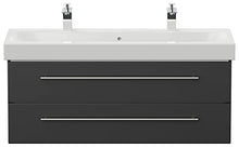 Mobile bagno con lavabo Geberit Icon 120cm nero satinato