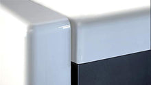 elb Due Comodini Design sospesi o a Terra. Frontali in 12 Colori a Scelta. Anche con con luci a LED. Modello Giga (Nero Lucido)