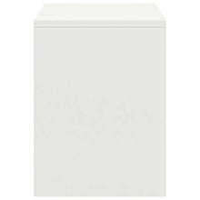 vidaXL Comodino Bianco 35x30x40 cm in Legno Massello di Pino