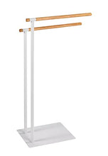 WENKO Piantana portasalviette e portabiti Macao, Acciaio, 43 x 79 x 24 cm, Bianco