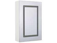 Beliani Moderno Armadietto a Muro da Bagno Nero a Specchio 88 x 40 x 35 cm Condor