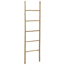 vidaXL Scala Portasciugamani con 5 Pioli in bambù 170 cm