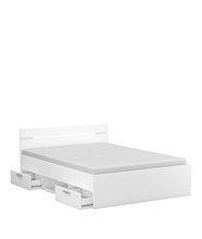 3406MF Letto Matrimoniale con CASSETTI Alaska - Bianco