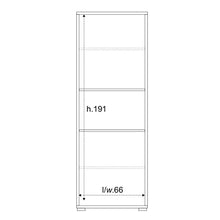 Sarmog Armadio Multiuso Alto Due Ante Bianco Ossido 71x41x h199 cm