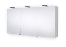 Generisch Mars Focus - Armadietto a specchio in alluminio con specchio a LED, 1500 x 700 x 155 mm