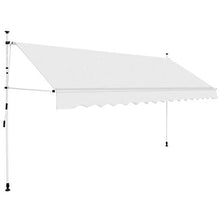 vidaXL Tenda da Sole Retrattile 300 cm da Balcone Strisce Blu/Giallo Parasole
