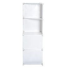 homcom Armadio Armadietto Guardaroba Scaffale 10 Cubi Mobiletto Modulare 111×47×145cm Bianco