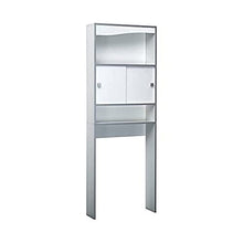 Symbiosis Mobile per Lavatrice, Truciolare, Melamina, Bianco/Grigio (White & Grey), 177 x 64.3 x 19.2 cm