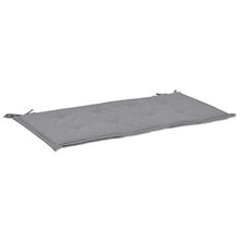 FAMIROSA Cuscino per Panca da Giardino Grigio 100x50x3 cm