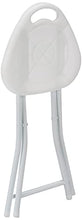 Feridras 868004 Sgabello Pieghevole, cromo, 31x46.5x31 cm
