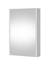 Planetmöbel Armadietto da bagno con specchio, per bagno degli ospiti, 50 cm, colore bianco