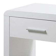 Amazon Brand - Movian Ritom - Comodino, 35 x 45 x 59 cm (Lu x La x A), bianco lucido