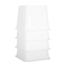 Yissone 4 Pezzi Rialzo Mobili 12X12 Cm Bianco Sicuro Durevole Divano Sollevatore per Poltrona Letto Divano Ampio Bordo Inferiore Aumentare Strumento di Sollevamento