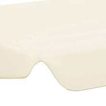 OUSEE Baldacchino per Dondolo Giardino Crema 226x186 cm 270 g/m2