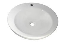 1 lavabo rotondo in ceramica 46 cm L 46 cm B