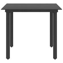 vidaXL Set da Pranzo da Giardino 3 pz in Rattan PVC Nero