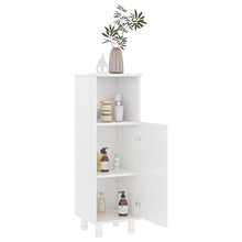 vidaXL Armadio da Bagno Bianco Lucido 30x30x95 cm in Truciolato