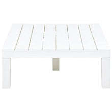 FAMIROSA Tavolo da Giardino Bianco 78x78x31 cm in Plastica