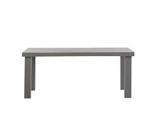Beliani Set Mobili da Giardino Tavolo e 2 Panchine in Cemento Grigio TARANTO