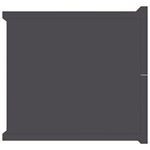 SKM Comodino Grigio 40x30x30 cm in Truciolato
