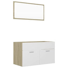 vidaXL Set Mobili da Bagno 2 pz Grigio in Truciolato